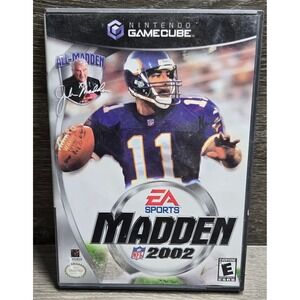 Madden NFL 2002 Nintendo GameCube Game CIB Complete Manual EA Sports NTSC